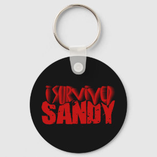 i survived SANDY Keychain