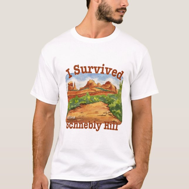 I Survived Schnebly Hill Road, Sedona T-Shirt (Front)