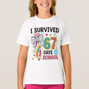 I Survived Sixty Seven Days School Celebration T-Shirt