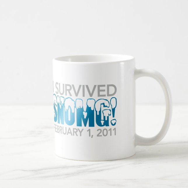 I Survived SNOMG 2011 Coffee Mug (Right)