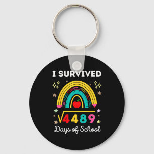 I Survived Square Root 4489 67 Days Of School Math Keychain