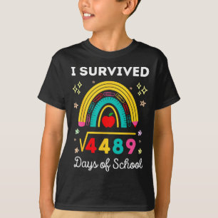 I Survived Square Root 4489 67 Days Of School Math T-Shirt