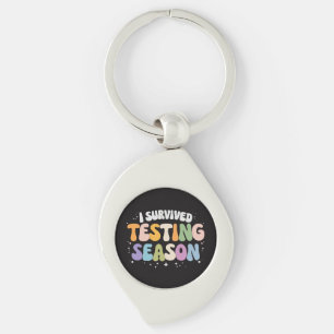 I Survived Testing Season School Humour Keychain