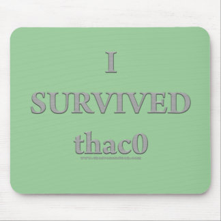 I Survived  thac0 Mouse Pad