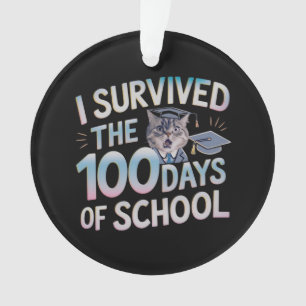 I Survived the 100 Days of School - Celebrate 100 Ornament