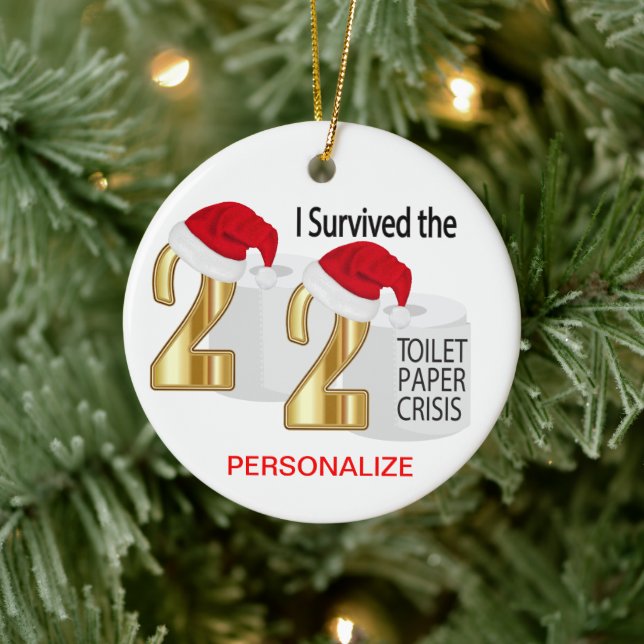 I Survived the 2020 Toilet Paper Crisis Ceramic Ornament (Tree)