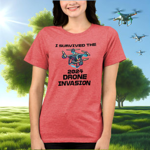 I Survived the 2024 Drone Invasion Tri-Blend Shirt