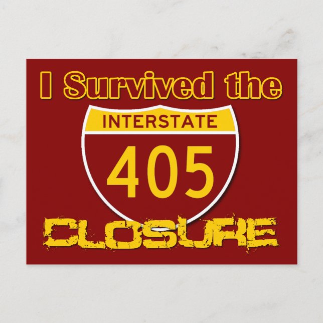 I Survived the 405 Closure Postcard (Front)