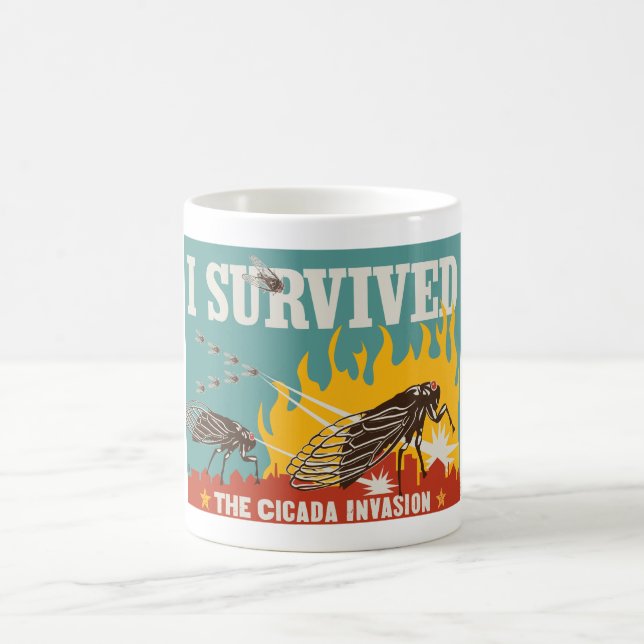 I Survived the Cicada Invasion Coffee Mug (Center)