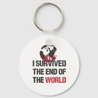 I Survived The End Of The World Keychain