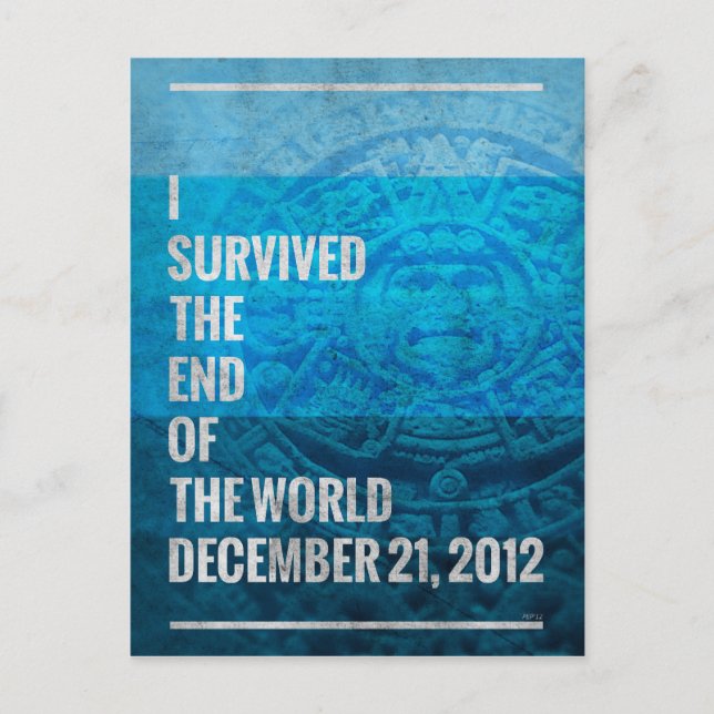 I Survived The End of The World Postcard (Front)