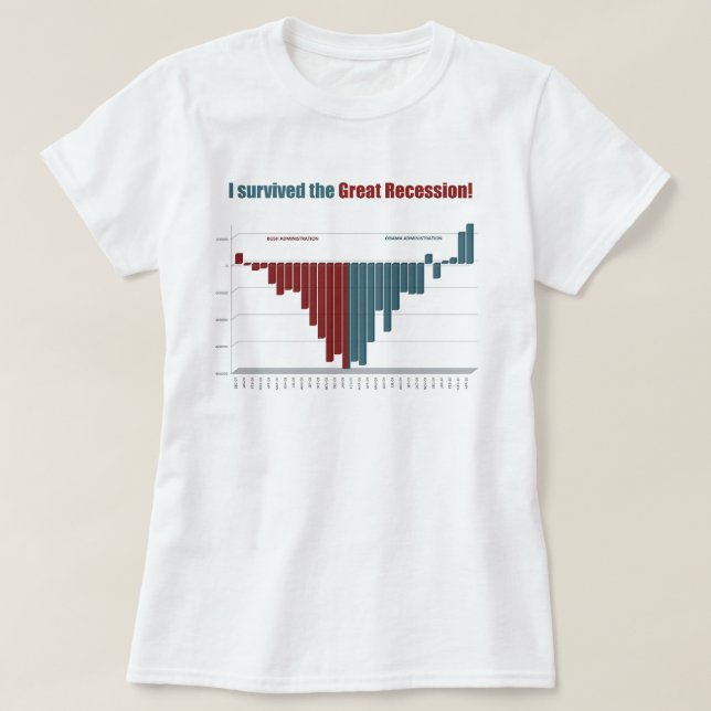 I Survived The Great Recession! T-Shirt (Design Front)