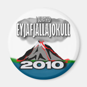 I Survived The Iceland Volcano Magnet