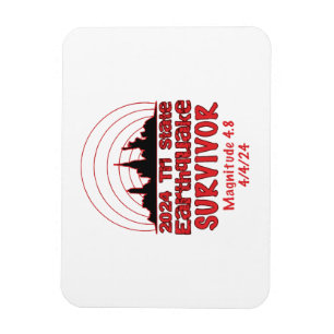 I Survived the NYC Earthquake Quake Tri State 2024 Magnet