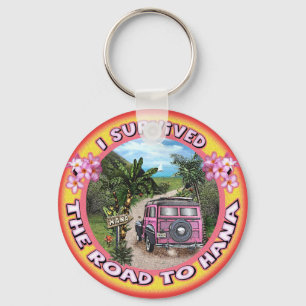 I survived the Road to Hana Keychain