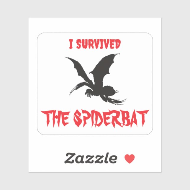 "I Survived The Spiderbat" - Sticker (Feuille)