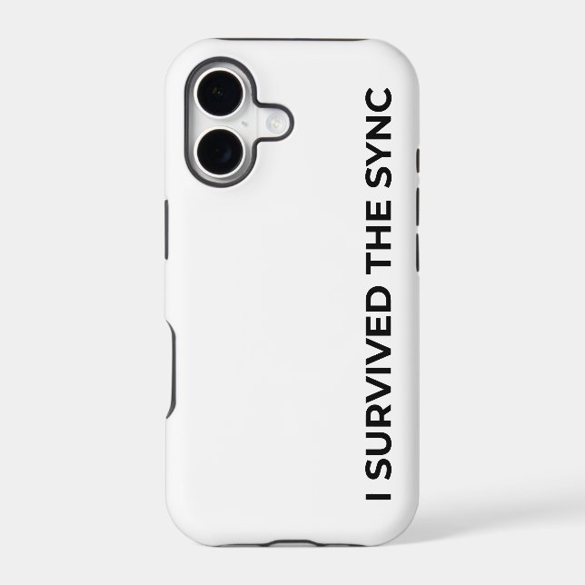 I Survived The Sync Minimalist Bold iPhone 17 Case (Back)