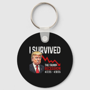I Survived The Trump Recession 4725 4925 Trump Rec Keychain