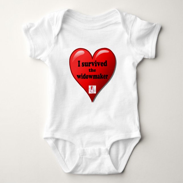 I Survived the Widowmaker Baby Bodysuit (Front)