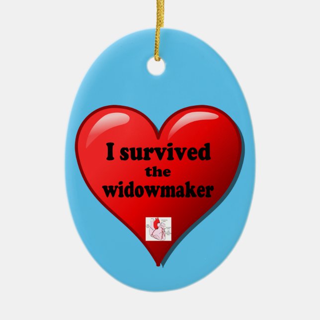 I Survived the Widowmaker Ceramic Ornament (Front)