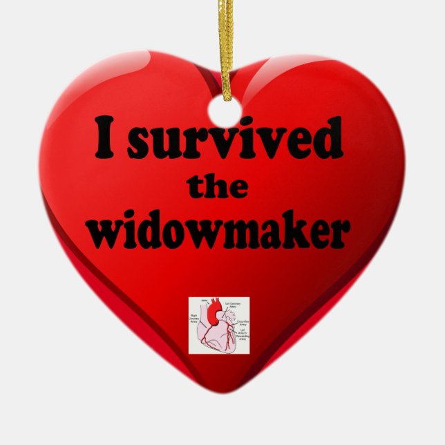 I Survived the Widowmaker Ceramic Ornament (Front)