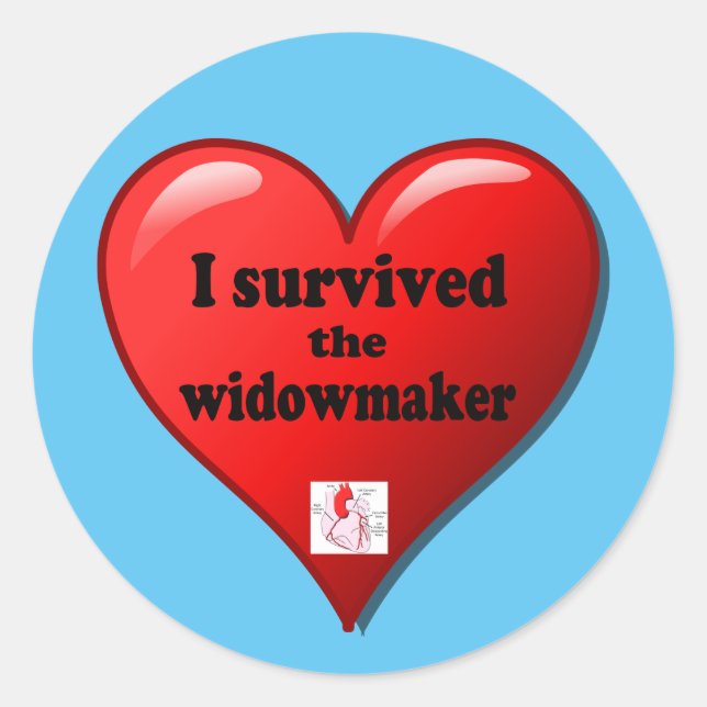 I Survived the Widowmaker Classic Round Sticker (Front)