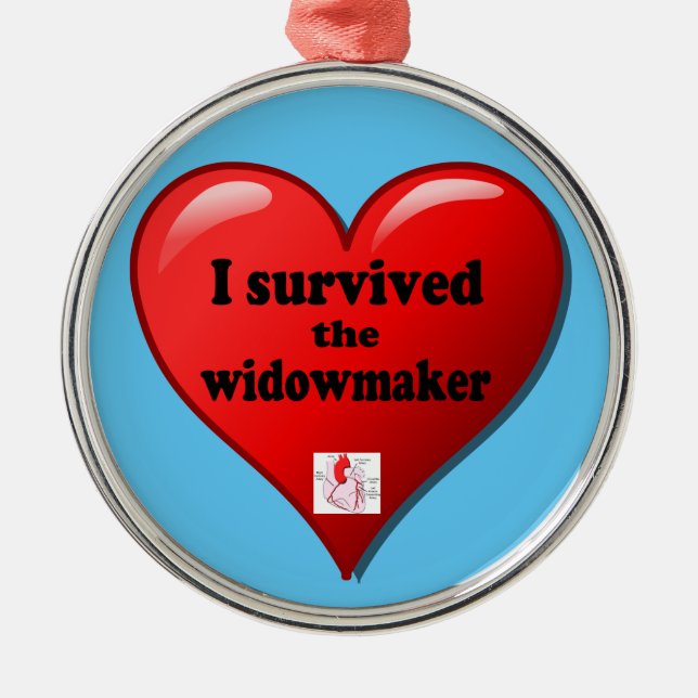 I Survived the Widowmaker Metal Ornament (Front)