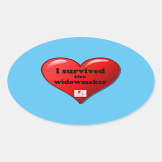 I Survived the Widowmaker Oval Sticker