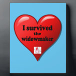 I Survived the Widowmaker Plaque<br><div class="desc">The widowmaker is the most serious heart attack that medical science has documented because it is a 100% blockage of the left main coronary artery.</div>