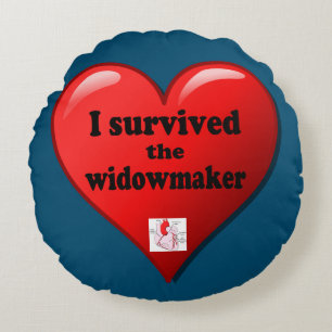 I Survived the Widowmaker Round Pillow