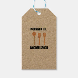 I survived the wooden spoon gift tags
