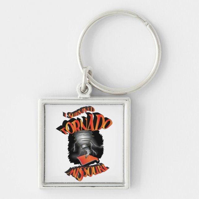I Survived Tornado Missouri Keychain (Front)
