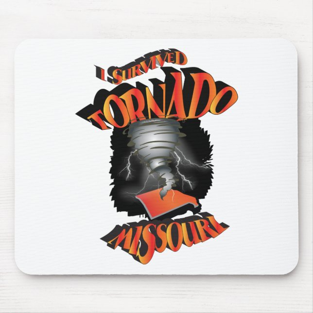 I Survived Tornado Missouri Mouse Pad (Front)
