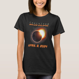 I Survived Total Solar Eclipse 2024 T-Shirt