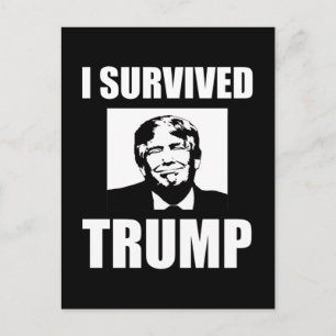I Survived Trump 2020 Election Anti-Trump Postcard