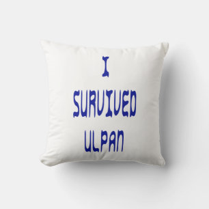 I Survived Ulpan Throw Pillow