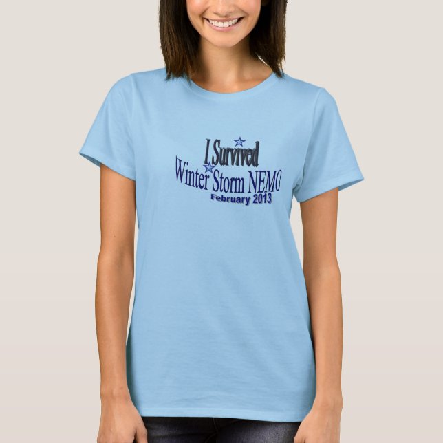 I Survived Winter Storm NEMO 2013 Shirt (Front)