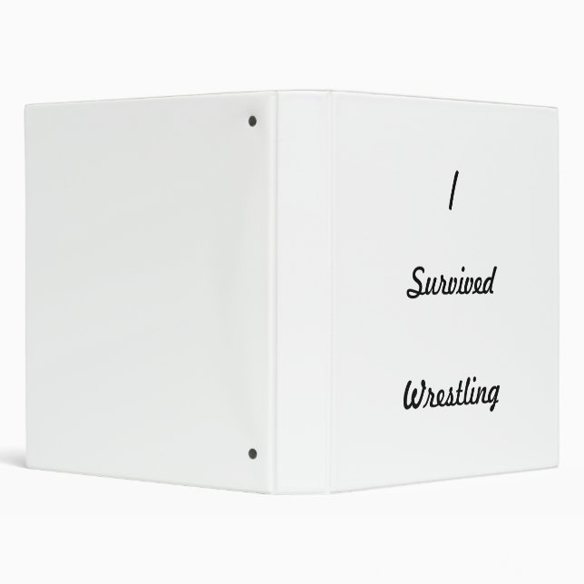 I survived wrestling! binder (Background)