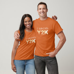 I Survived Y2K Distressed Funny Men's T-Shirt