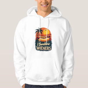 I Swallow Saucy Wieners Funny Adult Joke Hot Dogs Hoodie