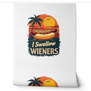 I Swallow Saucy Wieners Funny Adult Joke Hot Dogs Wallpaper