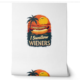 I Swallow Saucy Wieners Funny Adult Joke Hot Dogs Wallpaper