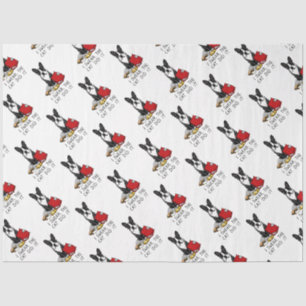 I Swear, the Cat Did It Boston Terrier Dog (black) Tissue Paper