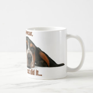 I swear, the cat did it coffee mug