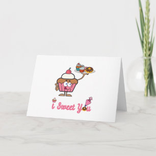 I Sweet You with a Cupcake Card
