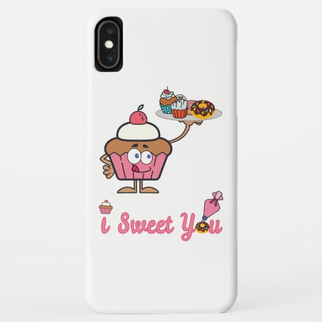 I Sweet You with a Cupcake Case-Mate iPhone Case (Back)