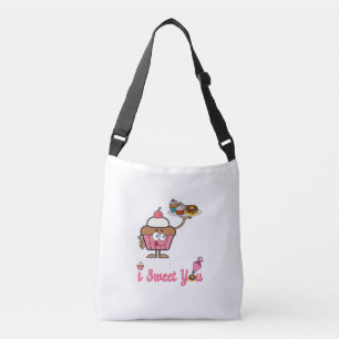 I Sweet You with a Cupcake Crossbody Bag