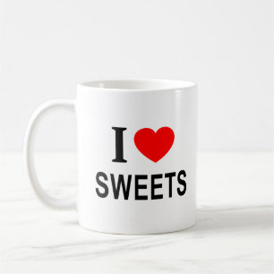 I ❤️ SWEETS I LOVE SWEETS I HEART SWEETS COFFEE MUG