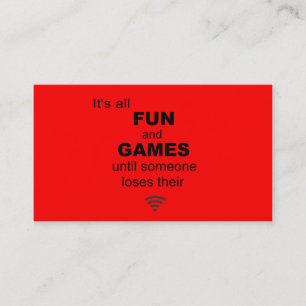 I.T. Business Card - Red