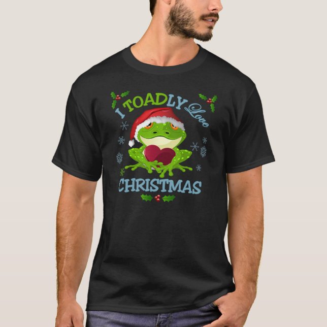 I T-shirt de Noël d'amour de Toadly (Devant)